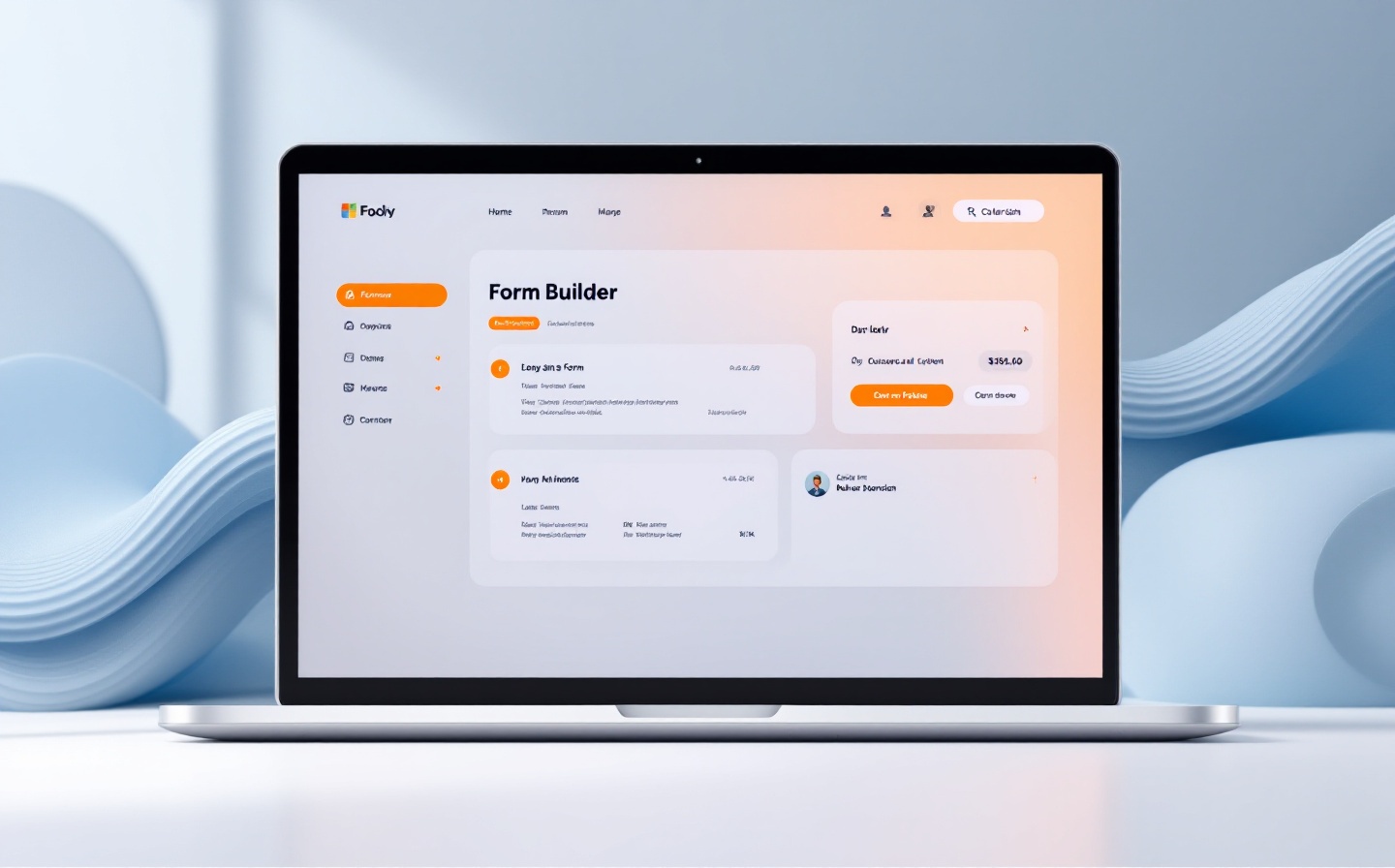 FormFlow drag-and-drop form builder interface showing conditional logic and field customization