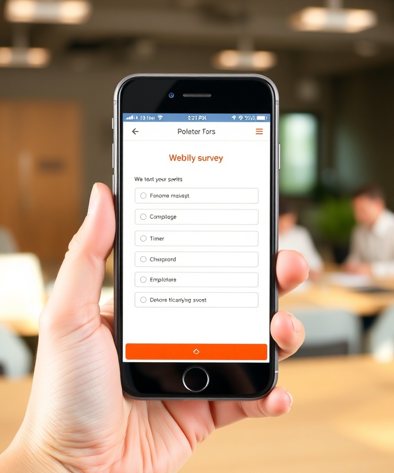 Mobile-optimized form preview displaying conditional logic fields and real-time validation on a smartphone screen